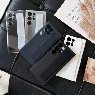 Ốp lưng hand trap đai đeo tay cho Samsung Galaxy S25 Ultra 5G hiệu Likgus TRAPS - Chống ố vàng, lưng nhám, chống bám bẩn, đai đeo silicon co giãn, chống rơi - hàng nhập khẩu