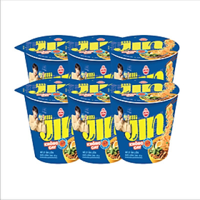 Combo 6 Ly Mì Jin Không Cay Ottogi 65g