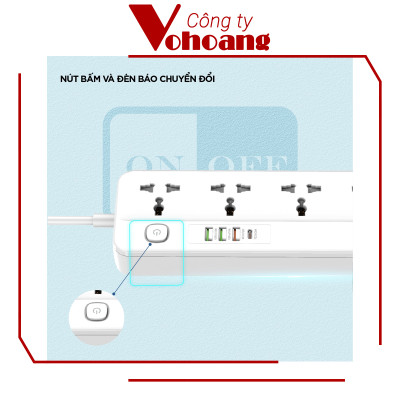 [Mỹ] Ổ cắm điện Energizer đa năng 5AC kèm 3USB-A và 1USB-C sạc nhanh PD (max PD 20W) - Energizer EPB2501EU