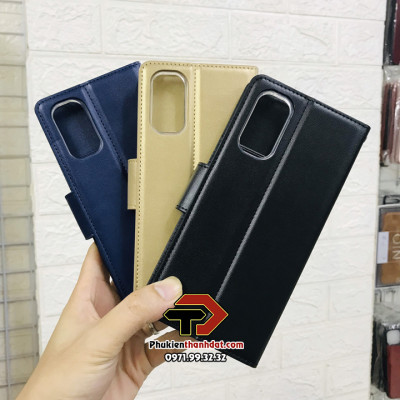 Bao da dạng ví dành cho OPPO Reno4 4G Việt Nam chính hãng Hanman có quai cài - Hàng chính hãng