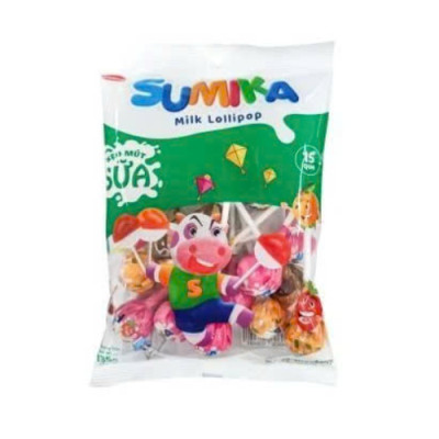Kẹo Mút Sữa Sumika Bibica 135g