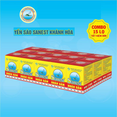 Nước Yến sào Khánh Hòa Sanest Fucoidan Nhân sâm đóng lọ 70ml - 700- 21%