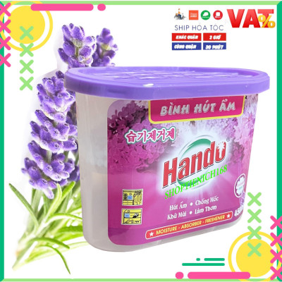 Bình hút ẩm khử mùi chống mốc than hoạt tính Hando 450ml