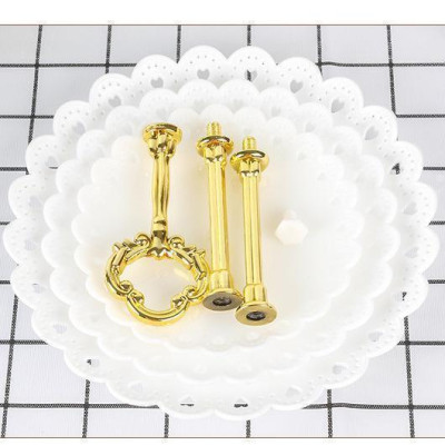 Khay Đựng Bánh Kẹo, Hoa Quả 3 Tầng Hình Tròn Sang Trọng