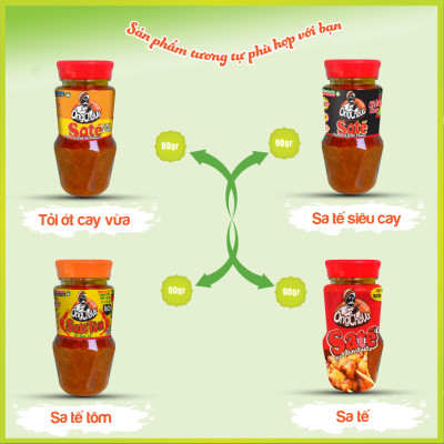 Lốc 6 Hũ Sa Tế Chay Ông Chà Và 90g - Cay vừa ( Vegatarian Satay Sauce)