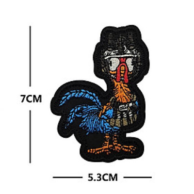Patch_miếng dán Velcro vải gà trống_vịt donal chiến thuật