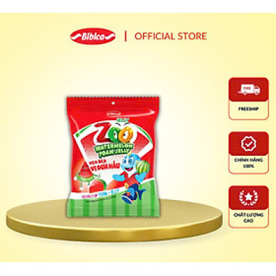 Kẹo Dẻo Zoo Foam Jelly Dưa hấu Bibica