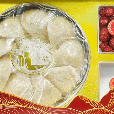 Hộp Quà Tổ Yến Sào Yến Rút Lông 100g Yến Nha Trang Khánh Hòa ( 10 Tổ/100g )
