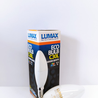BÓNG ĐÈN LUMAX#ECOBULB C30-3W/FB/E14/3000K