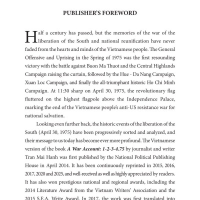  A War Account: 1-2-3-4.75