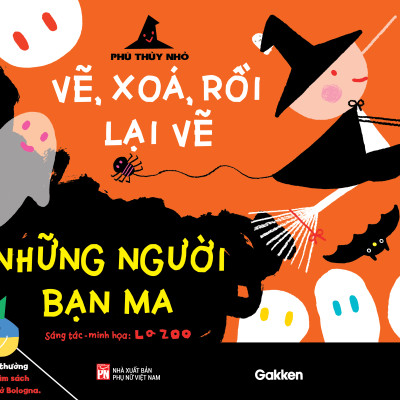 Combo bộ sản phẩm Vẽ, xóa, rồi lại vẽ - Phù thủy nhỏ (tặng hộp chì màu sáp) 