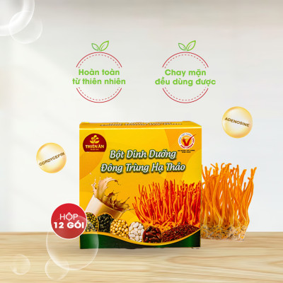 Bột Dinh Dưỡng Đông Trùng Hạ Thảo Thiên Ân - Hộp 12 Gói
