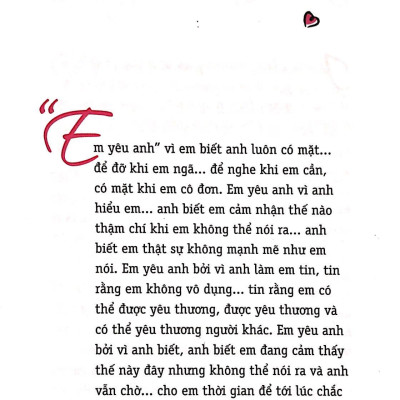 Thông Điệp Yêu Thương - Honey, I Love You (Tái Bản 2018)