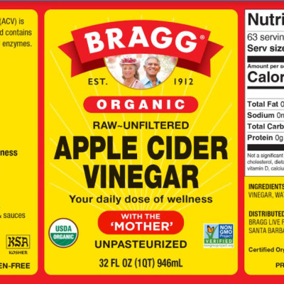 Combo giấm táo BRAGG Hữu cơ Nhập khẩu USA chai 946ml