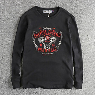 Áo thun dài tay phong cách Retro_Biker_dã ngoại