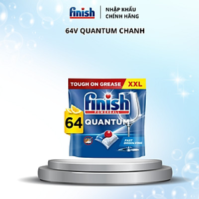 Combo 3 túi viên rửa chén bát Finish Powerball Quantum 21 viên/túi