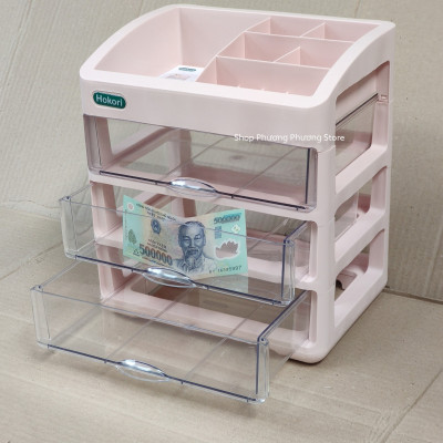 ( Hàng Cao Cấp ) Tủ,Kệ đựng đồ trang điểm MIKA trong suốt 3/,4 tầng, để mỹ phẩm tiện lợi