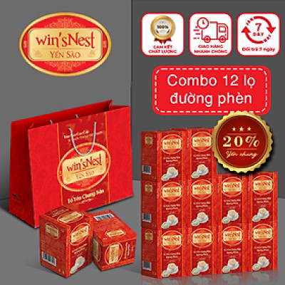Combo 12 lọ Yến sào cao cấp win