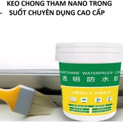 KEO QUÉT CHỐNG THẤM NƯỚC TRONG SUỐT LỌ 300G CHỐNG THẤM MỌI BỀ MẶT CÔNG TRÌNH