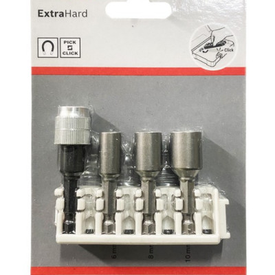 ĐẦU VẶN ỐC 6, 8, 10 VÀ ĐẾ GIỮ BOSCH 2608522418 - HÀNG CHÍNH HÃNG