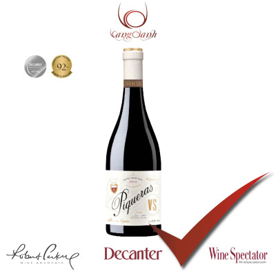 Rượu vang Organic Piqueras VS Monastrell & Garnacha Tintorera (Spain) kèm túi hộp,đồ khui