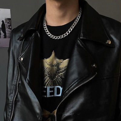 Dây chuyền nam titan cao cấp đẹp sang trọng thép không gỉ lặc trangsucpt cỡ 7mm màu trắng PTDCNA01