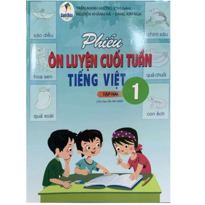 Sách - Combo Phiếu ôn luyện cuối tuần Tiếng Việt 1 (Tập 1+Tập 2) - Cánh diều