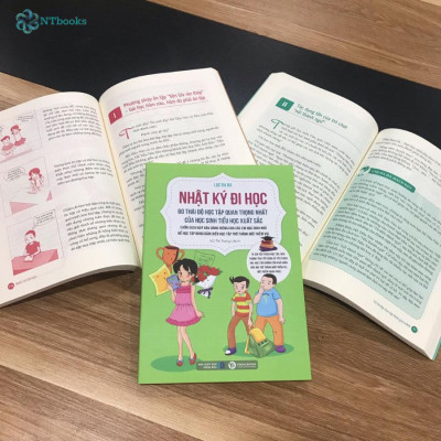 Bộ 3 cuốn Nhật Ký Đi Học - 60 Bí Kíp - 60 Thói Quen - 60 Thái Độ Học Tập Hiệu Quả Nhất Của Học Sinh Tiểu Học