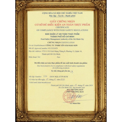 TỔ YẾN RÚT LÔNG THƯỢNG HẠNG - HỘP 100GR - BẢO SƠN TRUE NEST