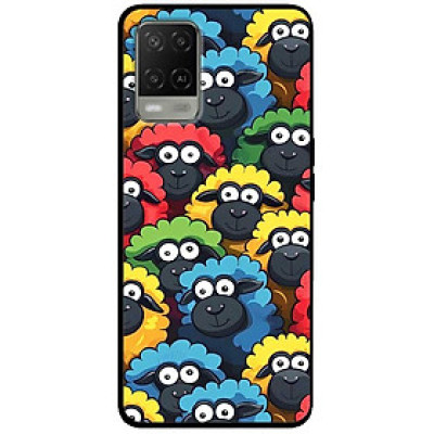 Ốp lưng cho Oppo A54 - A55 - A56 5G - A55s - A18 - A38 - A58 - Họa Tiết Cừu - Hàng Chính Hãng