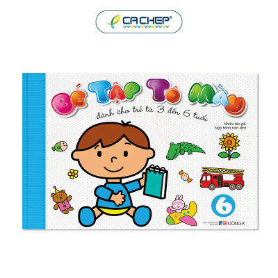 Combo 6 cuốn Bé tập tô màu