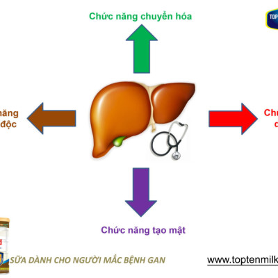 Sữa dinh dưỡng cho gan ,mát gan giải độc liver gold 800g topten milk
