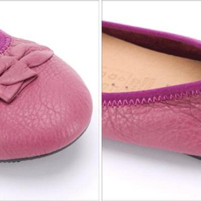 Giày Nữ Búp Bê Da Bò Huy Hoàng HT7911 - Tím