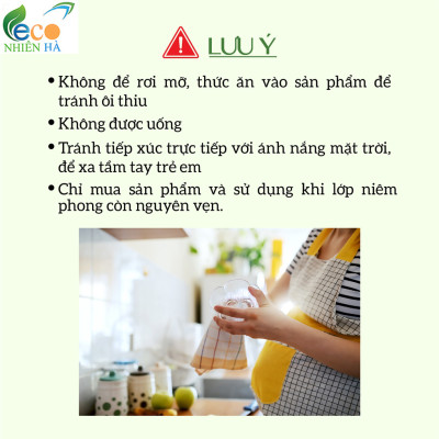 Nước rửa chén hữu cơ ECOCARE 4L tinh dầu thiên nhiên, nước rửa bát cho bé, an toàn da tay