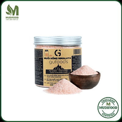 Muối Hồng Himalaya GUfoods (dạng hạt mịn) - Tự Nhiên, Tinh Khiết, Giàu Khoáng Chất, Tốt Cho Sức Khỏe