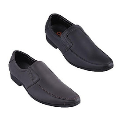 HC7705-06 - Giày tây nam Huy Hoàng viền chỉ màu nâu, đen