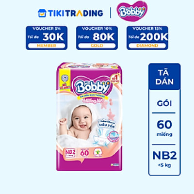 Miếng Lót Sơ Sinh Bobby Fresh Newborn 2 - 60 (60 Miếng)