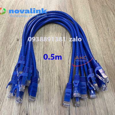 Dây nhảy mạng cat6 Novalink dài 0.2m, 0.3m, 0.5m,1m, 1.5m, 2M, 3m, 5m..100% lõi đồng, pass fluke. Hàng chính hãng, full thuế VAT