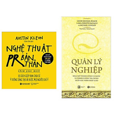 Combo 2 Cuốn Sách Kỹ Năng Làm Việc: Nghệ Thuật PR Bản Thân (Tái Bản 2018) + Quản Lý Nghiệp (Tái Bản) / Những Cuốn Sách Hay Nhất Giúp Bạn Đi Đến Thành Công (Tặng Bookmark Happy Life)