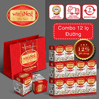 Combo 12 Lọ Nước Yến Sào win