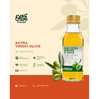 Dầu Olive Nguyên chất thương hiệu Silarus nhập khẩu từ Ý 250ml