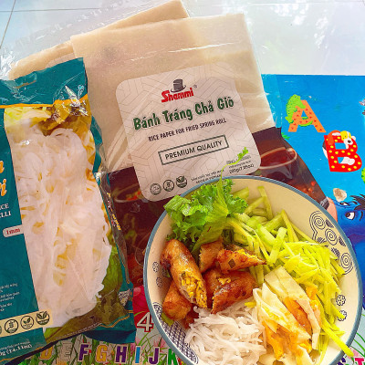COMBO 10 Bún tươi khô Shammi400g(bún tươi sấy khô hàng xuất khẩu không chất bảo quản, không hàn the)