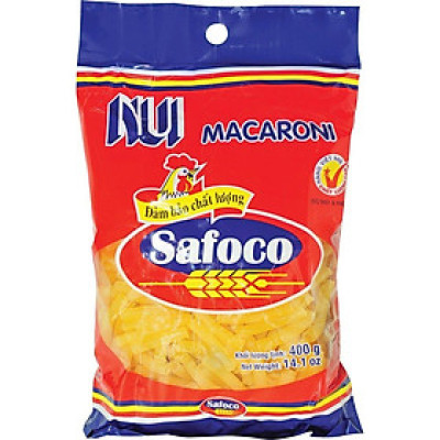 Nui Ống Lớn Safoco Cao Cấp Gói 400G
