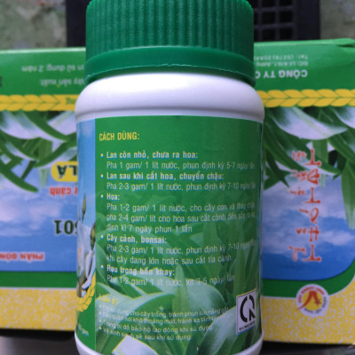 Phân bón lá đầu trâu MK 501 chuyên cho hoa Lan và hoa Cảnh giúp ĐẺ NHÁNH - TẠO MẦM - NẢY CHỒI - RA LÁ hộp 400g