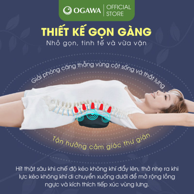Đệm Massage OGAWA Nắn chỉnh cột sống Comfi Back