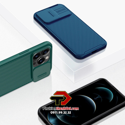 Ốp lưng bảo vệ Camera cho iPhone 14 Pro Max chính hãng NILLKIN CamShield chống sốc - Hàng chính hãng
