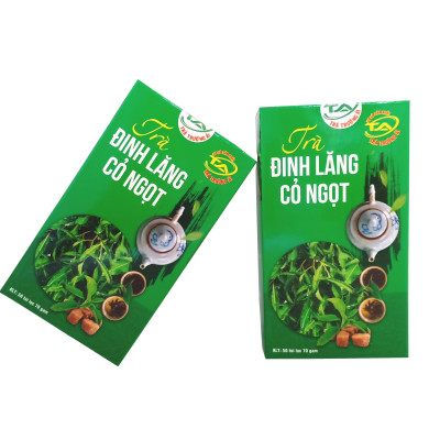 Trà Đinh lăng Cỏ ngọt Trường Ái (50 túi lọc) - Giúp ăn ngon, ngủ ngon, kéo dài tuổi thọ