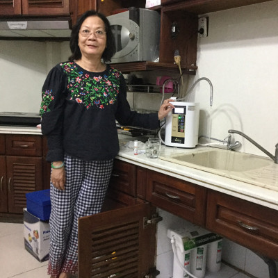 Máy lọc nước ion kiềm giàu hydro Atica Eco - Hàng chính hãng sản xuất bởi tập đoàn Hitachi Maxell Nhật Bản sử dụng công nghệ điện phân 2 lần làm giàu hydro trong nước tốt cho sức khỏe