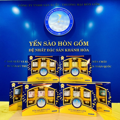 [Set QT 6 Hũ] Tổ Yến Chưng Đường Phèn - Yến Sào Hòn Gốm Chính Hiệu Khánh Hoà - HGK NEST