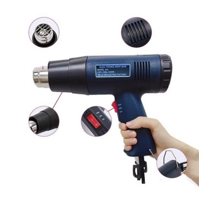 Máy Khò Nhiệt Thổi Hơi Nóng Đa Năng Công Suất Lớn – Dán Decal, Màng Co, Uốn Ống Nước Hiệu Quả